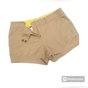 J Crew Women's Khaki Chino Shorts Size 6
